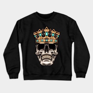 King skull illustration Crewneck Sweatshirt